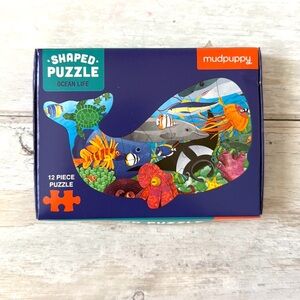 Kids Ocean Life Whale Shaped Puzzle Children’s Toys Games Mudpuppy NEW